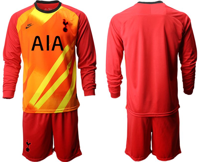 Men 2019-2020 club Tottenham Hotspur red goalkeeper long sleeve Soccer Jerseys